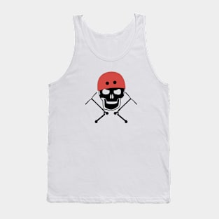 Freestyle scooter stunt Scoot and Skull Tank Top